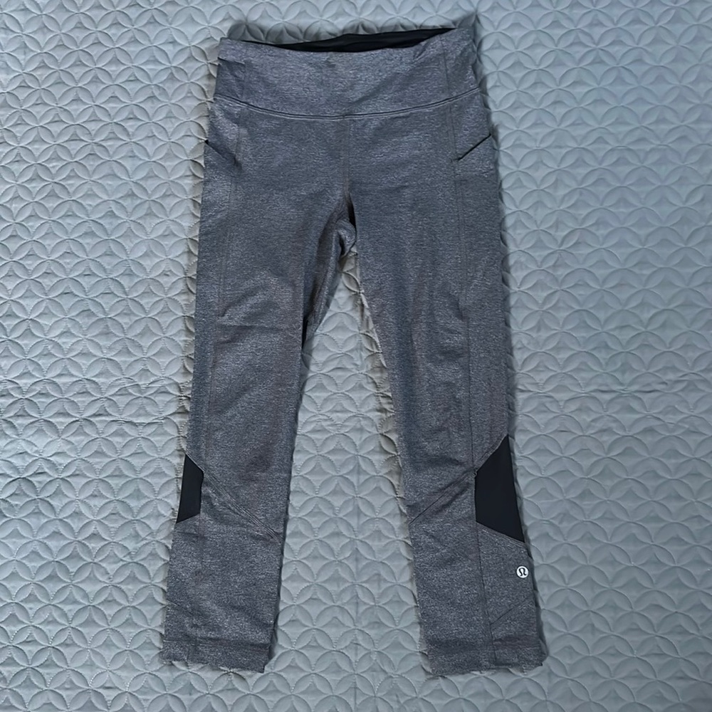 Lululemon, Pace Rival gray leggings